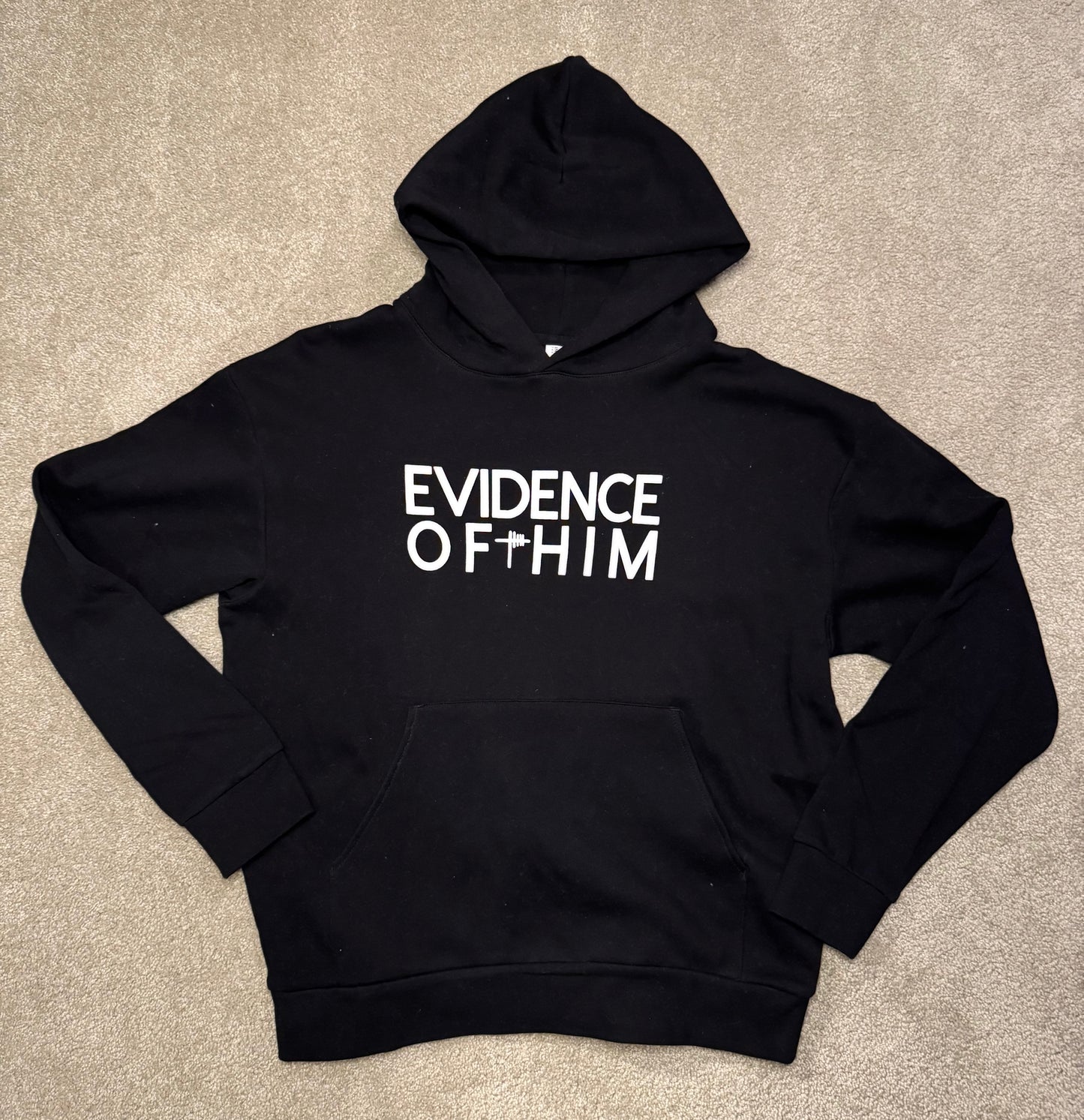Block Evidence of Him hoodie