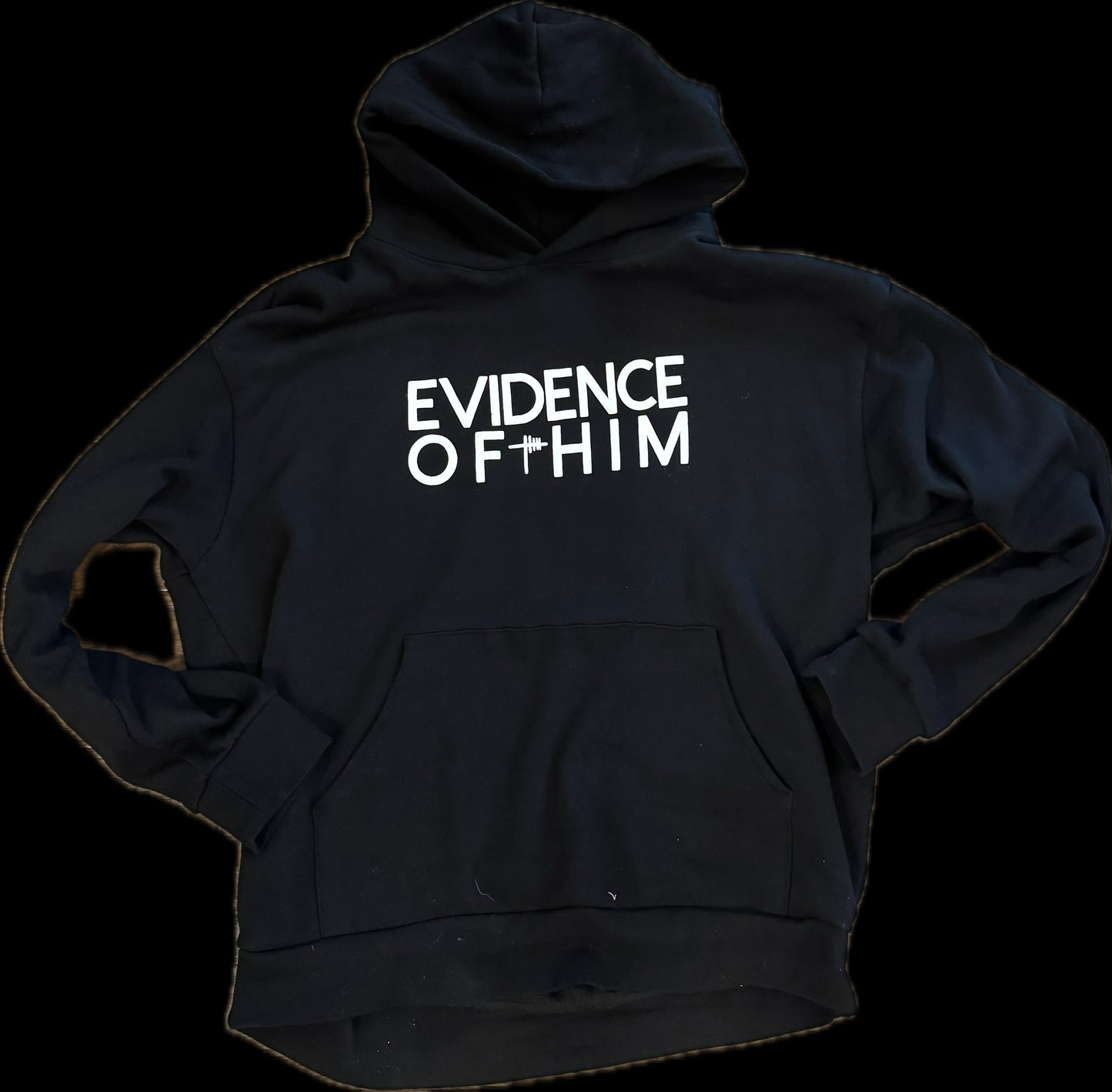 Block Evidence of Him hoodie