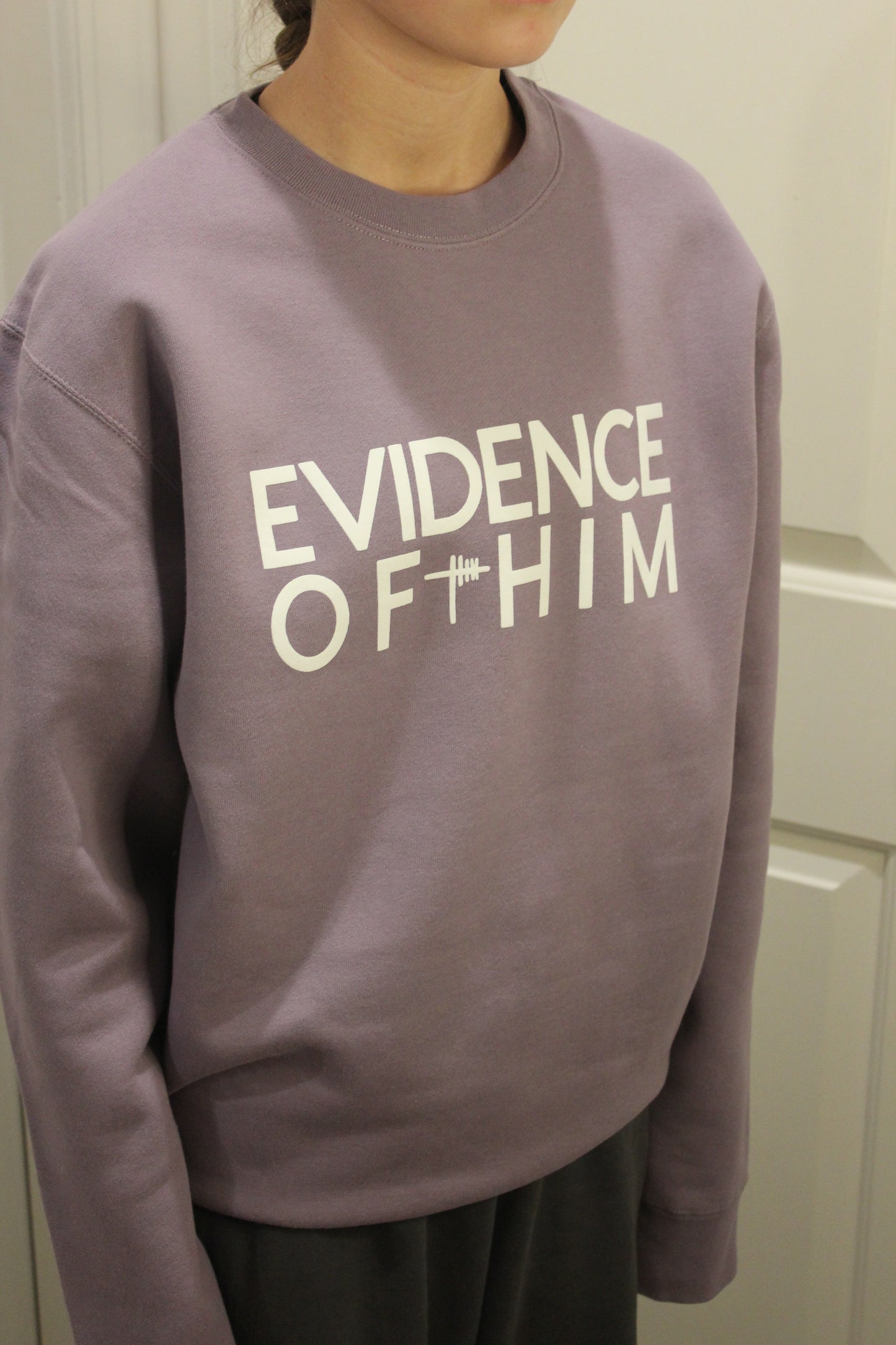 Block Evidence of Him sweatshirt