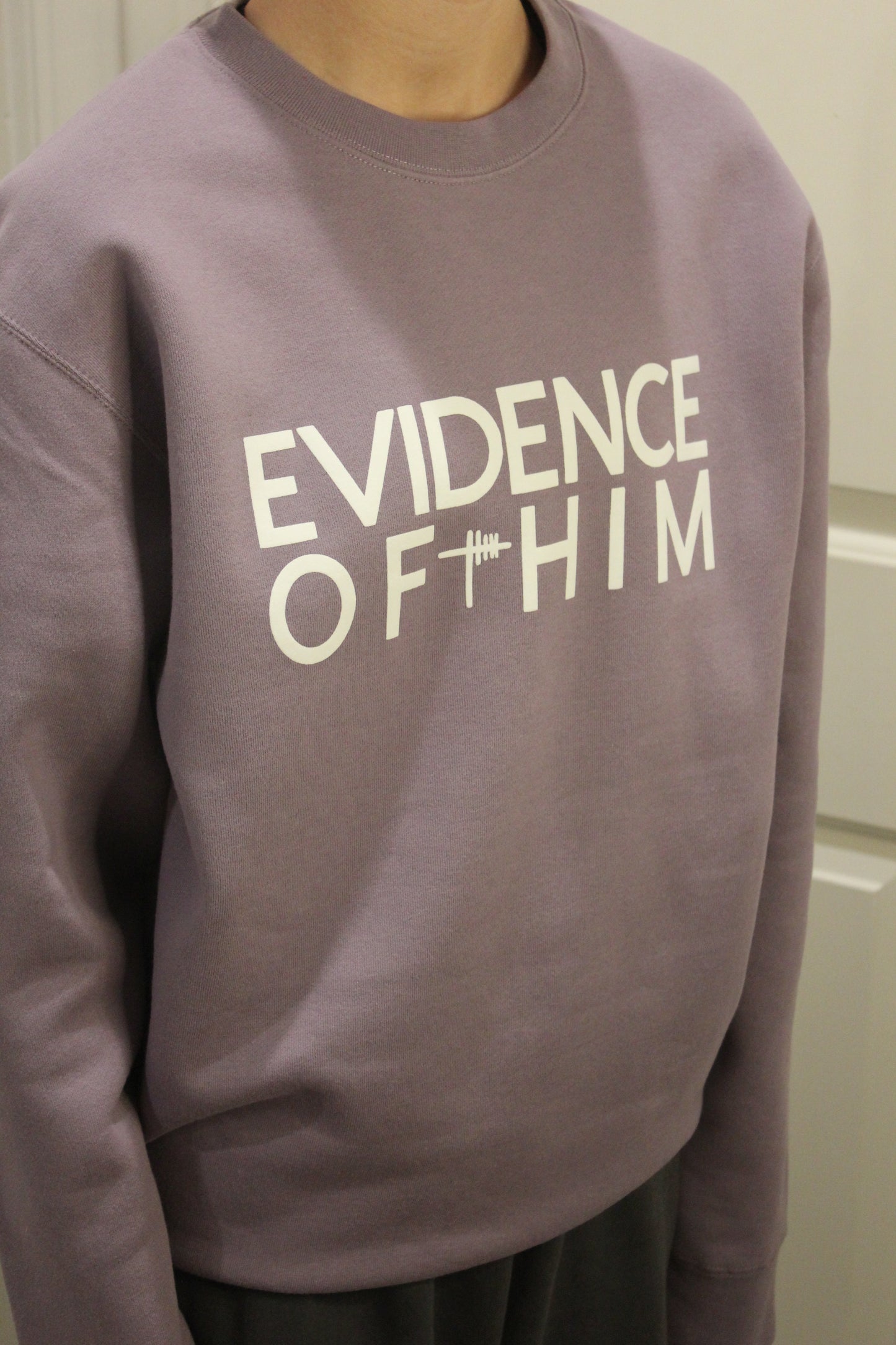 Block Evidence of Him sweatshirt